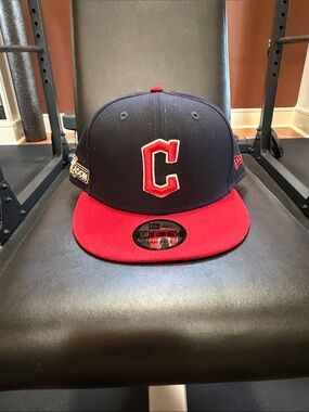 Cleveland Guardians Hat Cap Strap Back MLB Postseason 2024 New Era 9Forty. New
